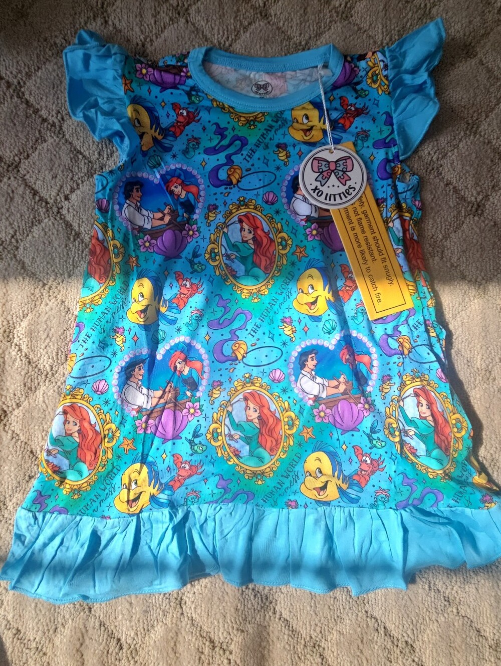 Kids Blue The Little Mermaid Nightgown